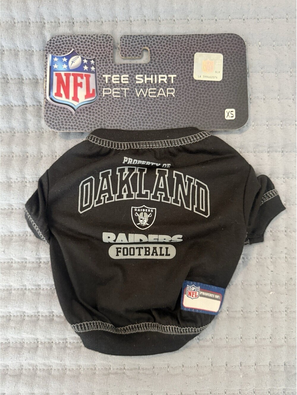 Oakland Raiders NFL Dog Pet Football Tshirt XS